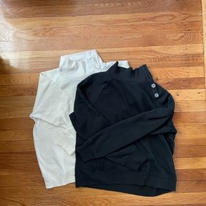 JCrew Factory mock neck sweatshirts